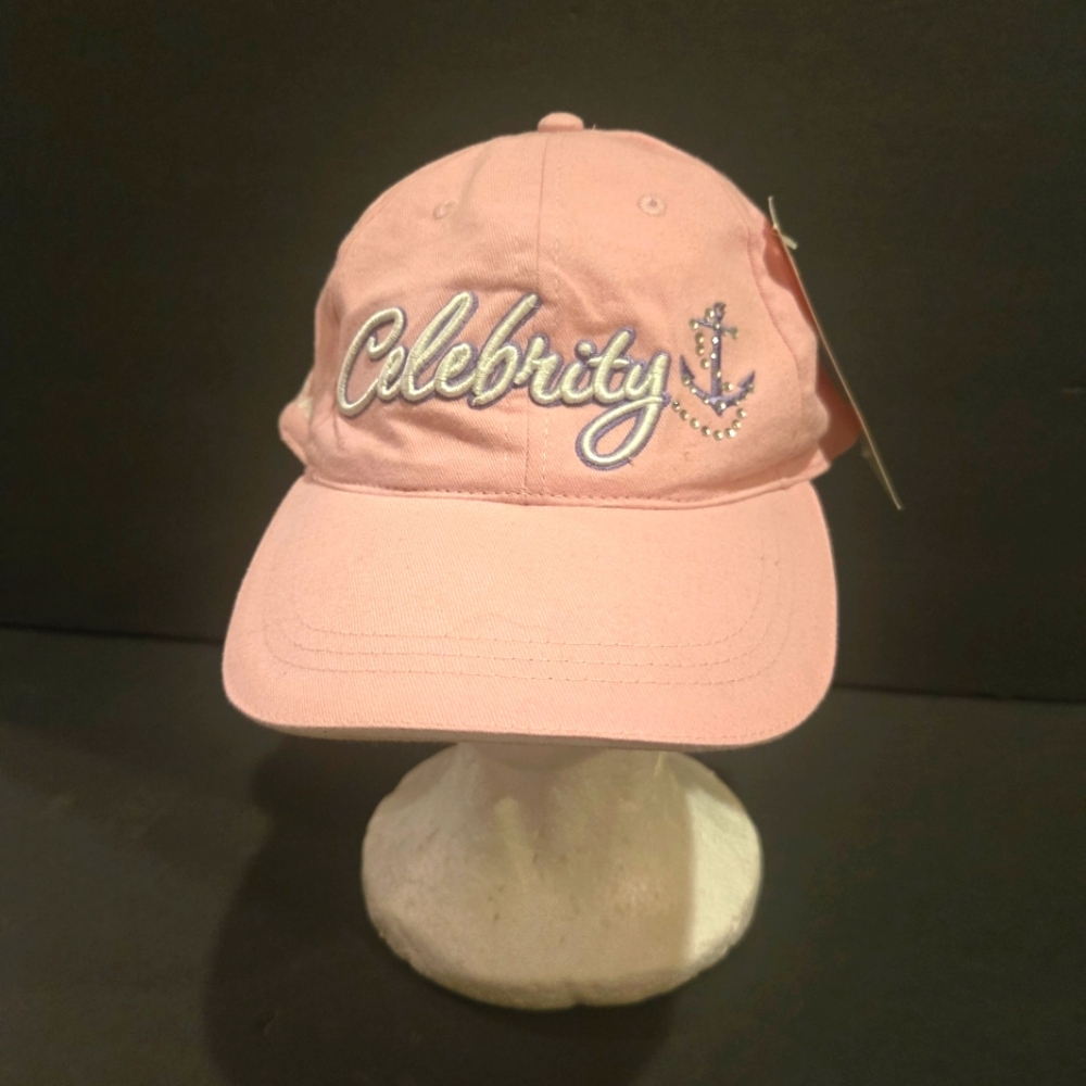NEW CELEBRITY RHINESTONE ANCHOR PINK LADIES HAT